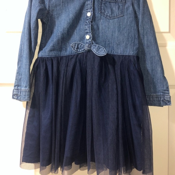 OSHKOSH B’GOSH Toddler Girl 3T Jean Material Bundle Jacket Dress Overall Dress - Picture 5 of 14